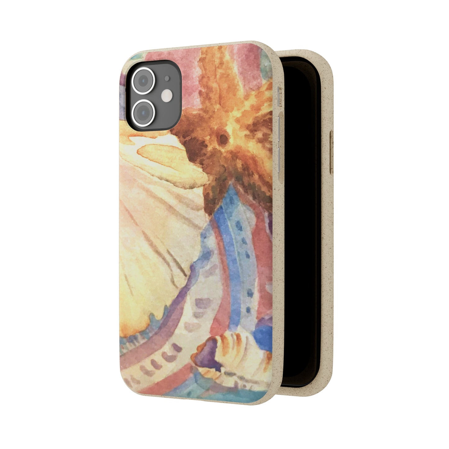 Biodegradable Phone Case with 'Treasures of the Tide' Watercolor Original Artwork by Barbara Cleary