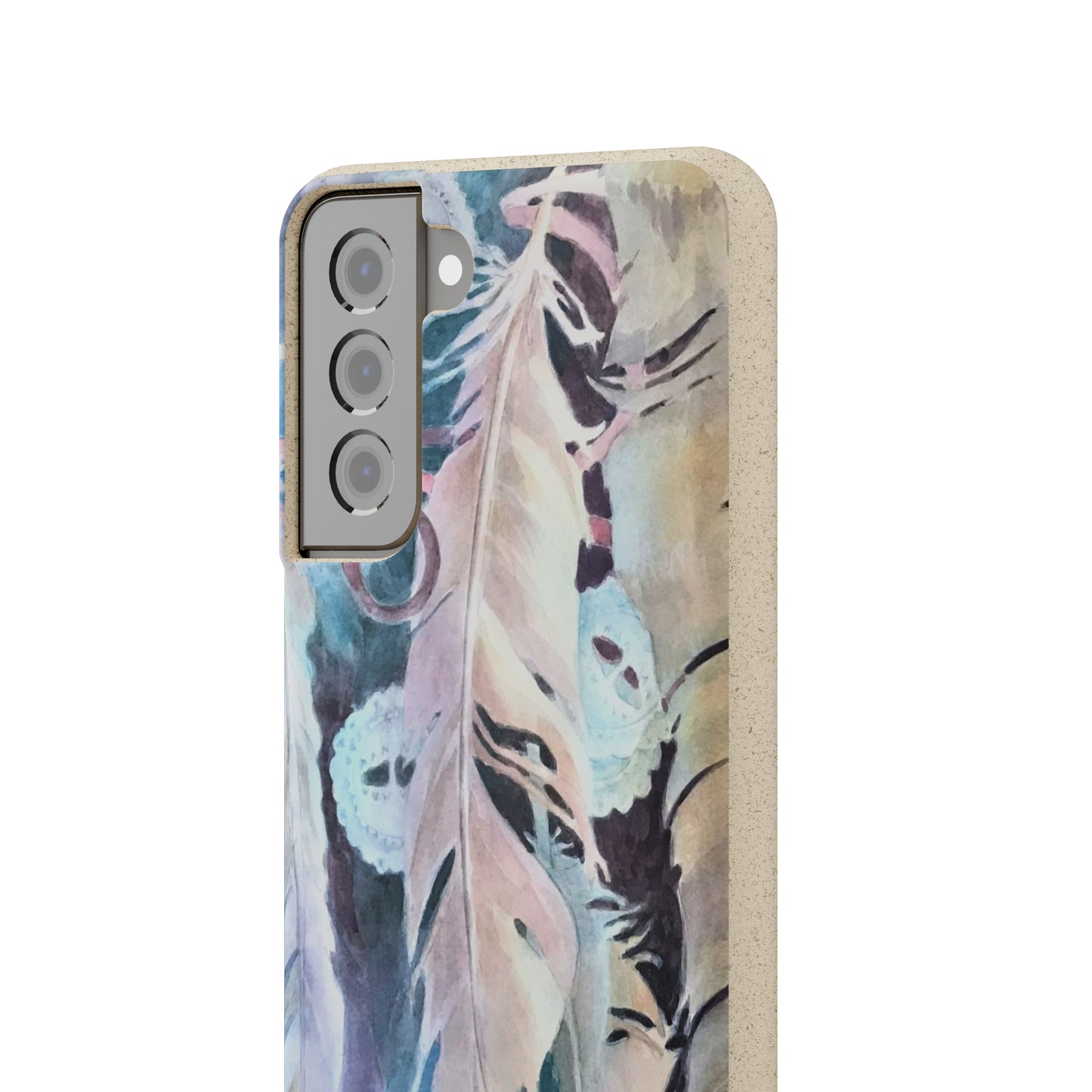 Biodegradable Phone Case with 'Conchos' Watercolor Original Artwork by Barbara Cleary