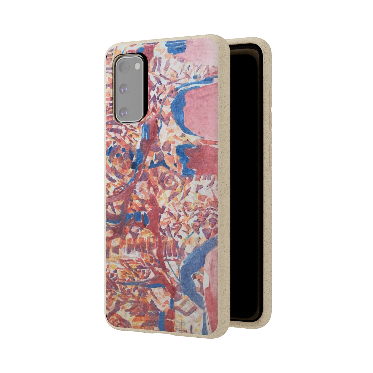 Biodegradable Phone Case with 'Abstract Fusion' Abstract Original Artwork by Barbara Cleary