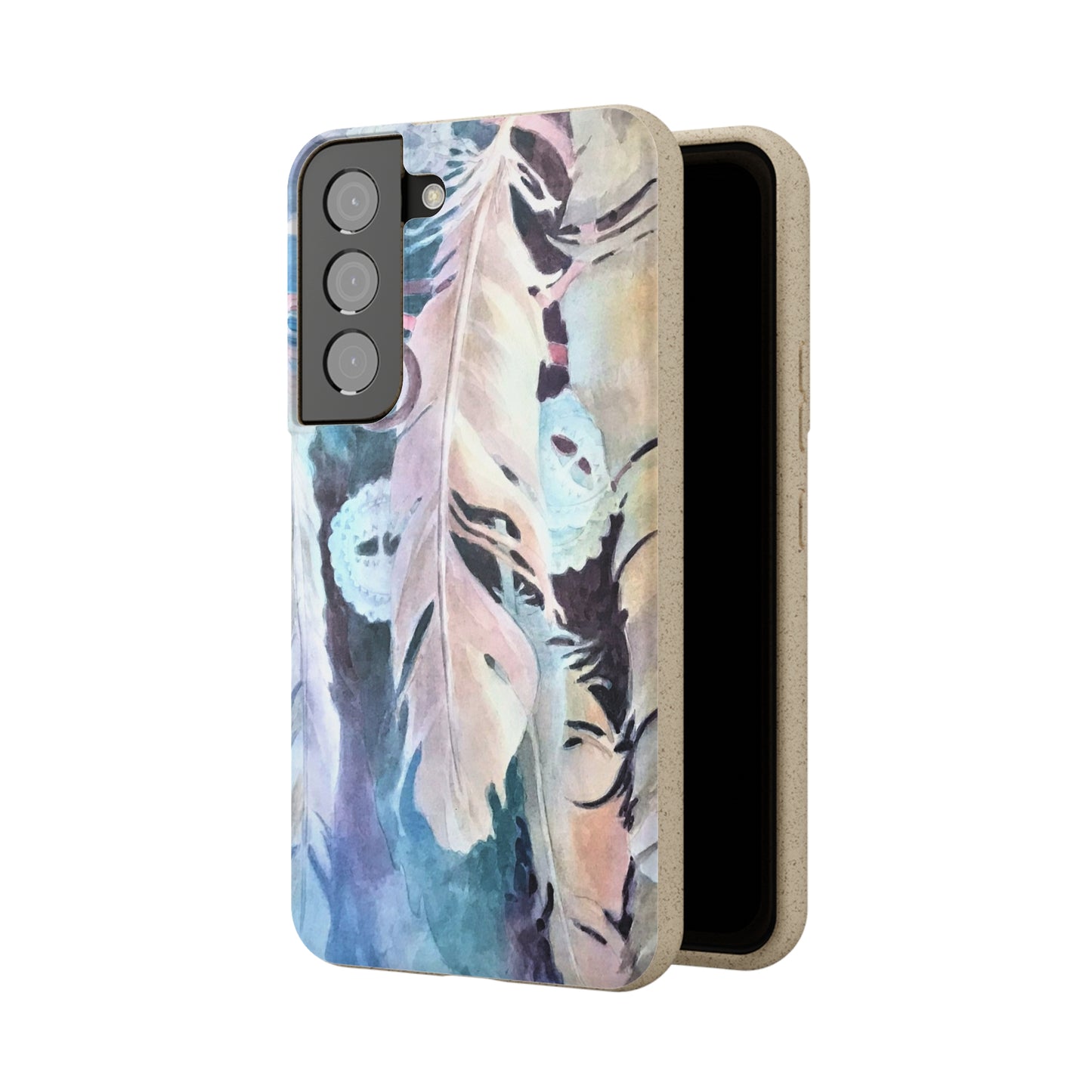 Biodegradable Phone Case with 'Conchos' Watercolor Original Artwork by Barbara Cleary