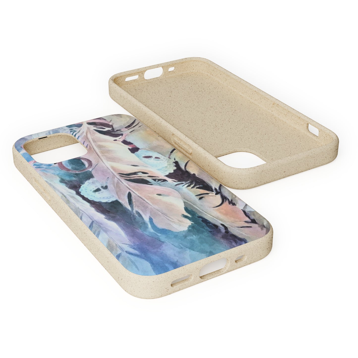 Biodegradable Phone Case with 'Conchos' Watercolor Original Artwork by Barbara Cleary