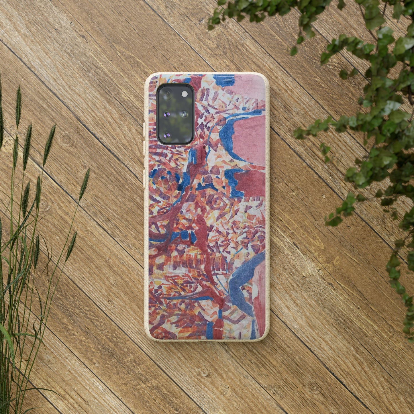 Biodegradable Phone Case with 'Abstract Fusion' Abstract Original Artwork by Barbara Cleary