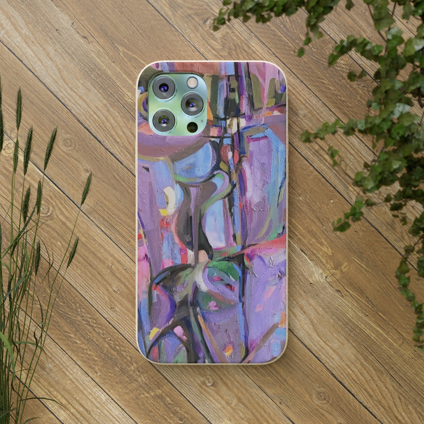 Biodegradable Phone Case with 'Passages' Abstract Original Artwork by Barbara Cleary