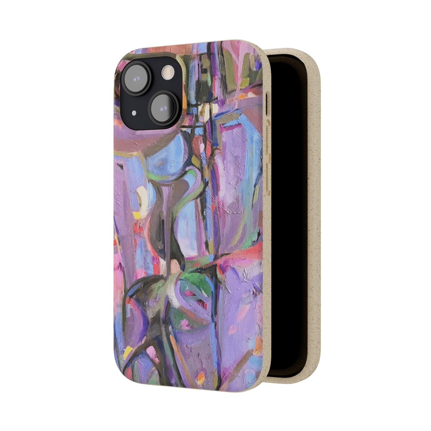 Biodegradable Phone Case with 'Passages' Abstract Original Artwork by Barbara Cleary