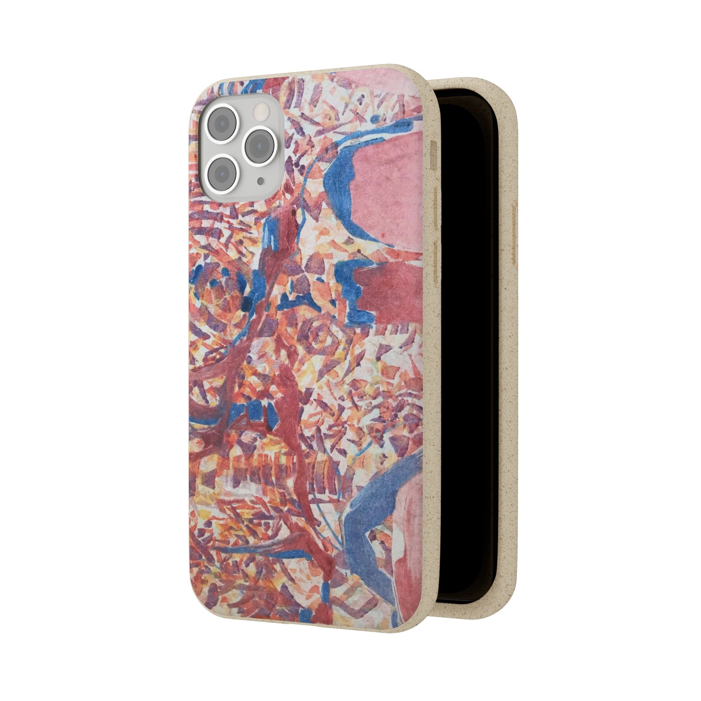 Biodegradable Phone Case with 'Abstract Fusion' Abstract Original Artwork by Barbara Cleary