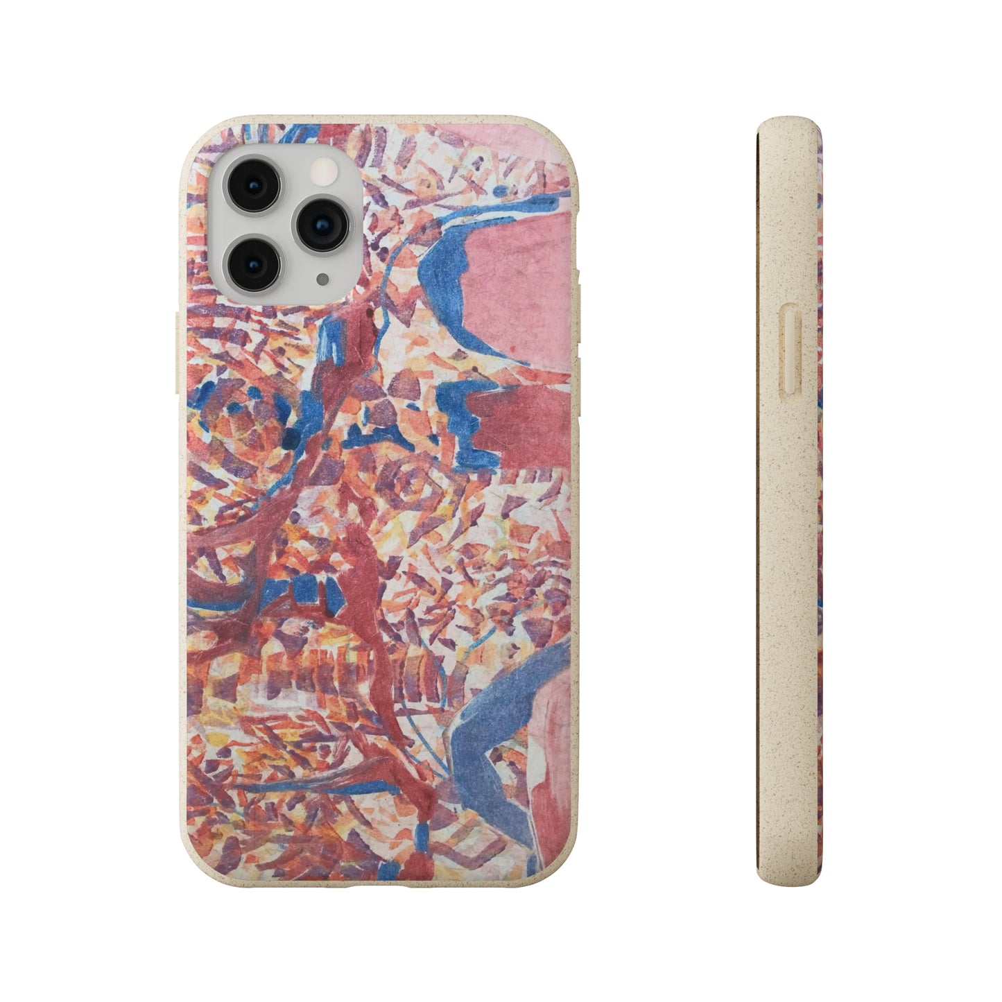 Biodegradable Phone Case with 'Abstract Fusion' Abstract Original Artwork by Barbara Cleary