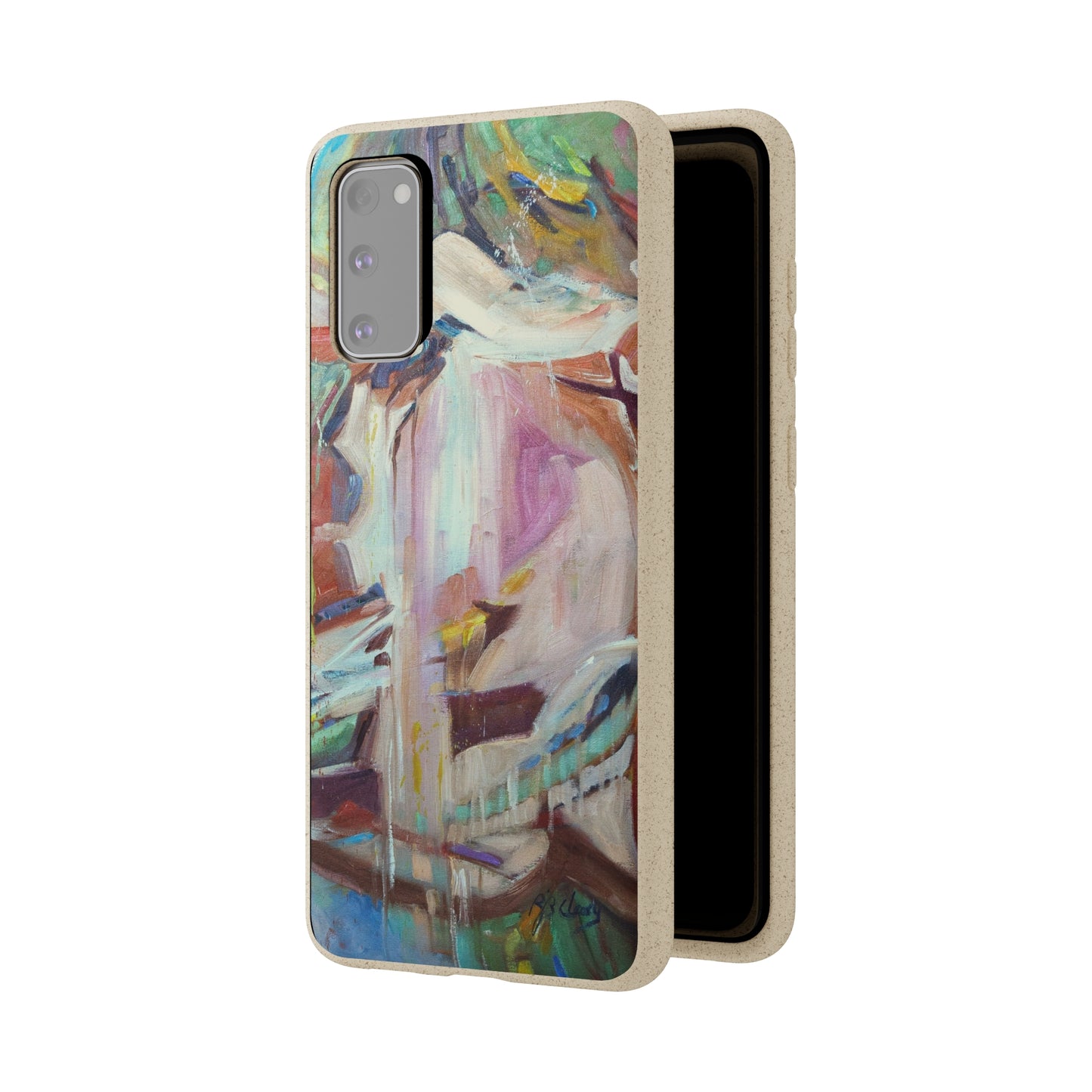 Biodegradable Phone Case with 'All Seasons' Abstract Original Artwork by Barbara Cleary