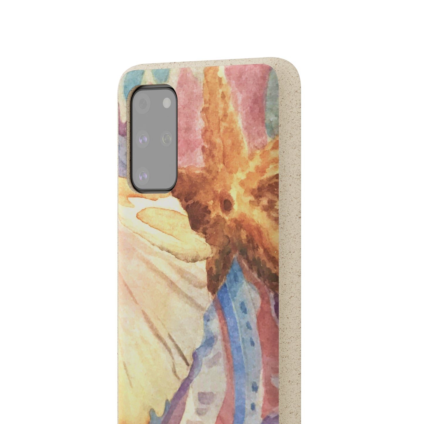 Biodegradable Phone Case with 'Treasures of the Tide' Watercolor Original Artwork by Barbara Cleary