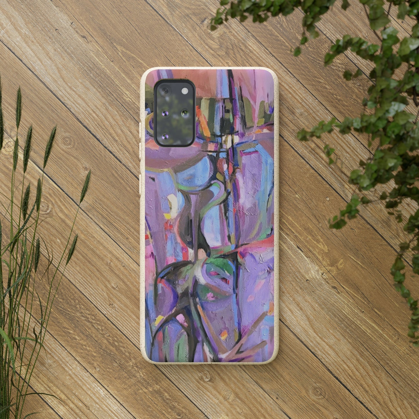 Biodegradable Phone Case with 'Passages' Abstract Original Artwork by Barbara Cleary