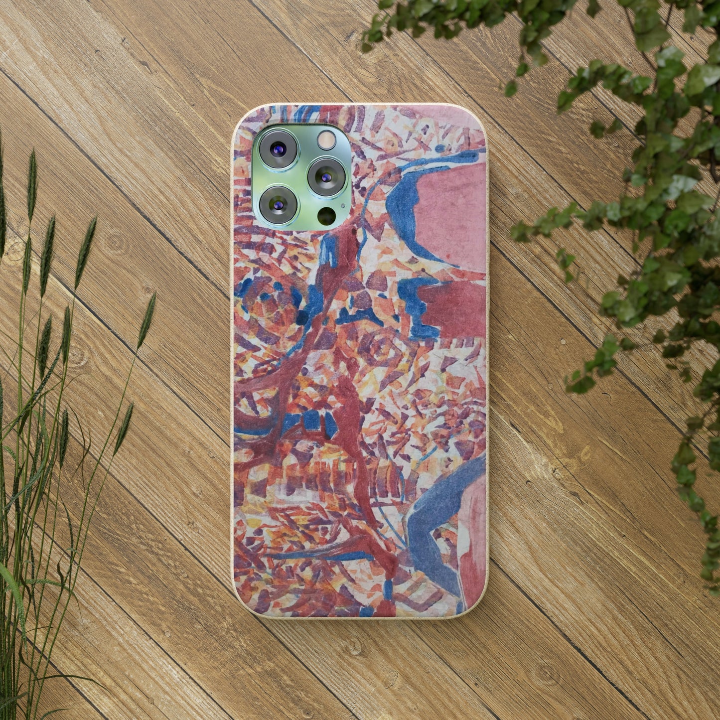 Biodegradable Phone Case with 'Abstract Fusion' Abstract Original Artwork by Barbara Cleary