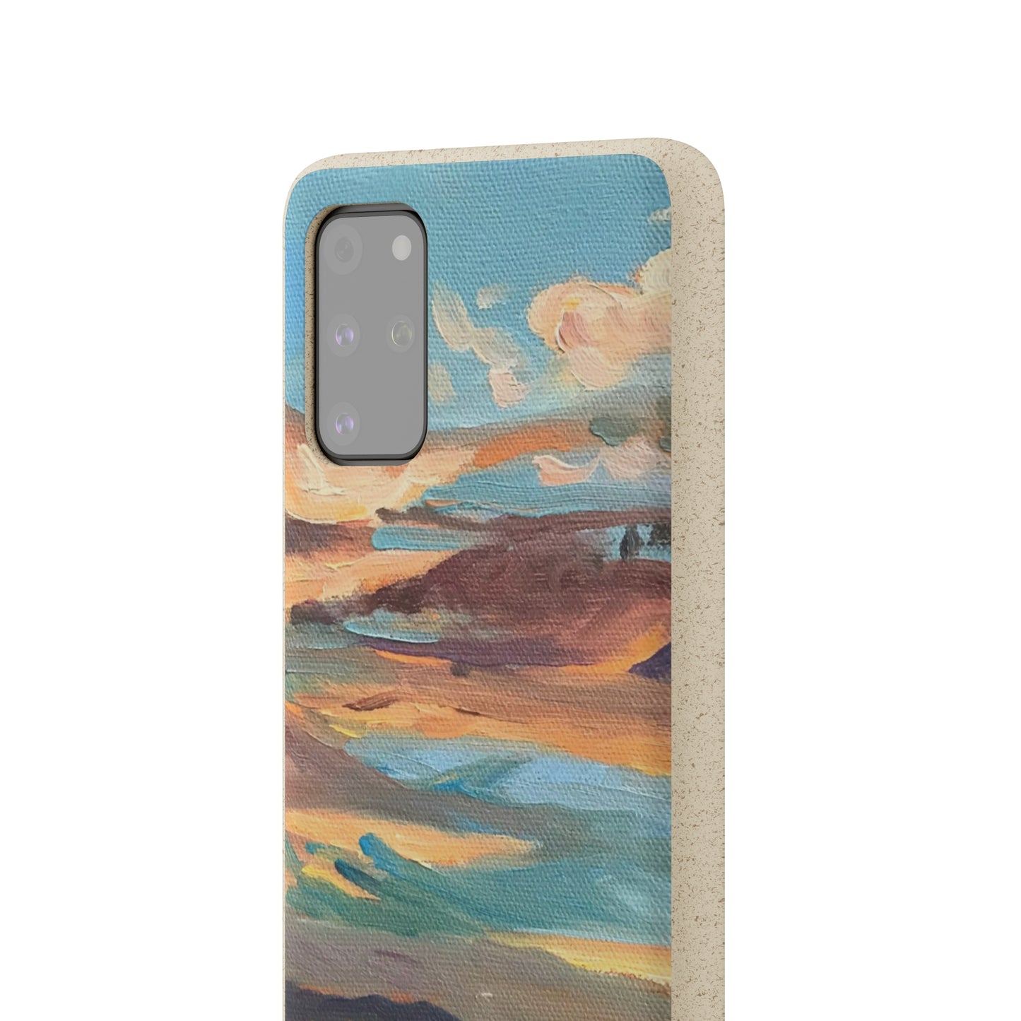 Biodegradable Phone Case with 'Fall Sky' Landscape Original Artwork by Barbara Cleary