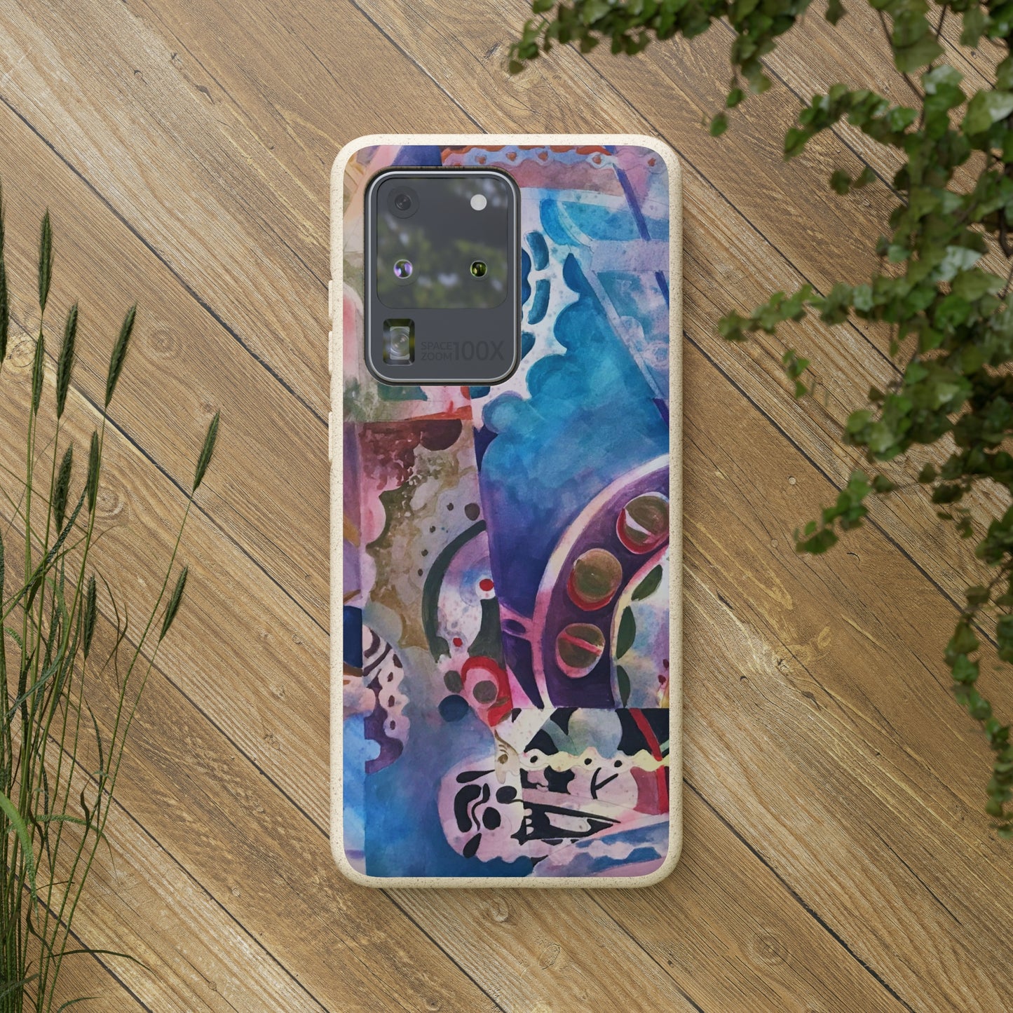 Biodegradable Phone Case with 'Kaleidoscope' Abstract Original Artwork by Barbara Cleary