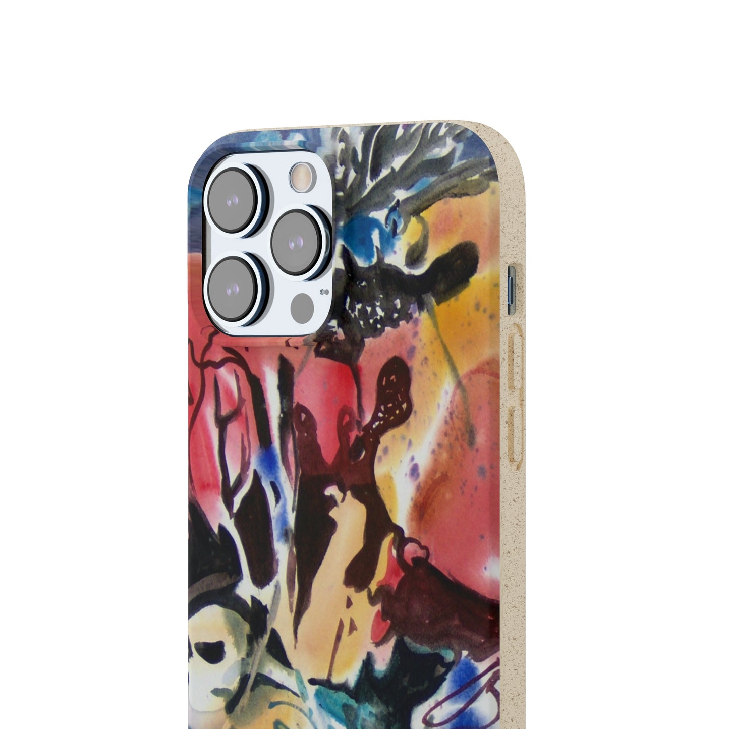 Biodegradable Phone Case with 'Floral Fantasy' Abstract Original Artwork by Barbara Cleary