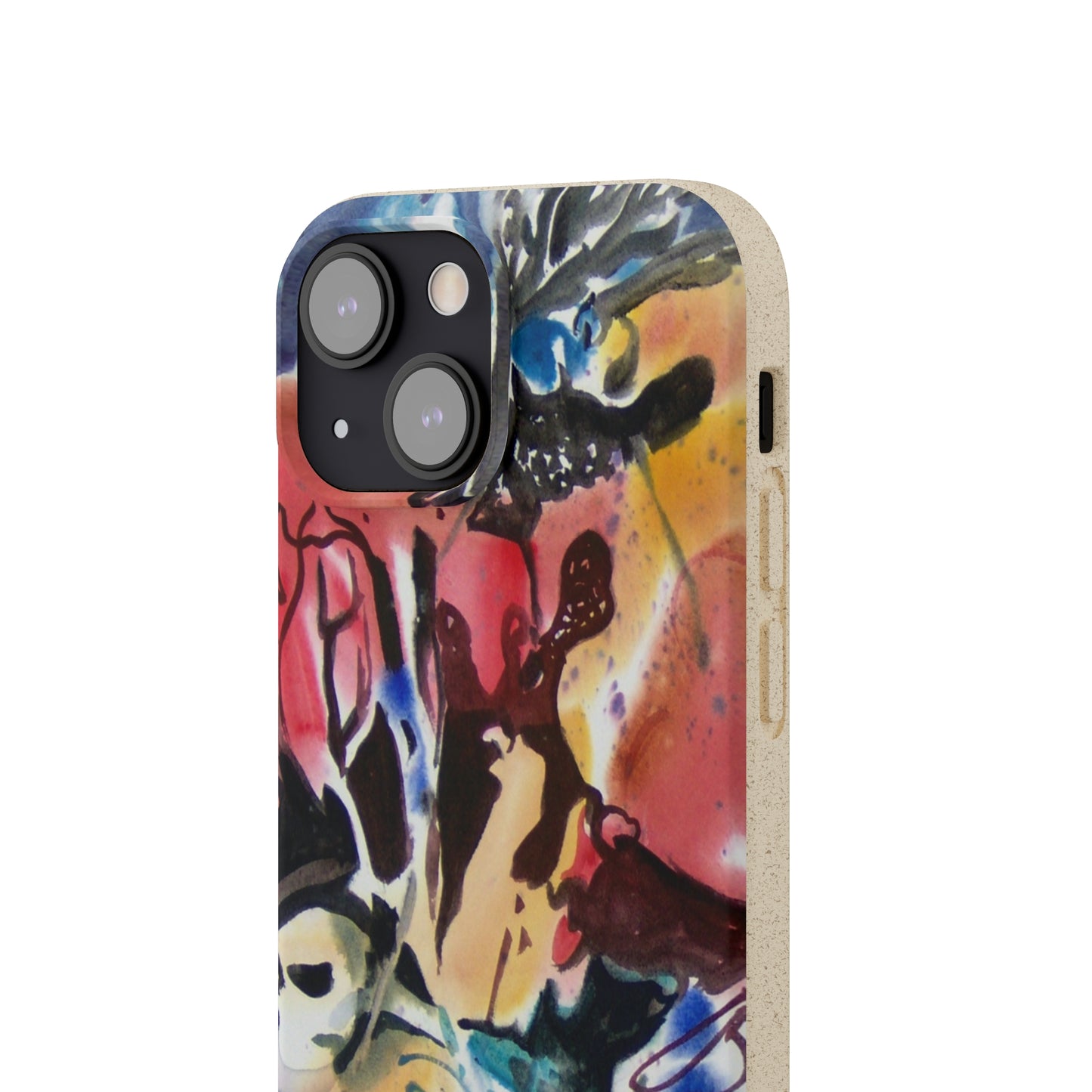 Biodegradable Phone Case with 'Floral Fantasy' Abstract Original Artwork by Barbara Cleary