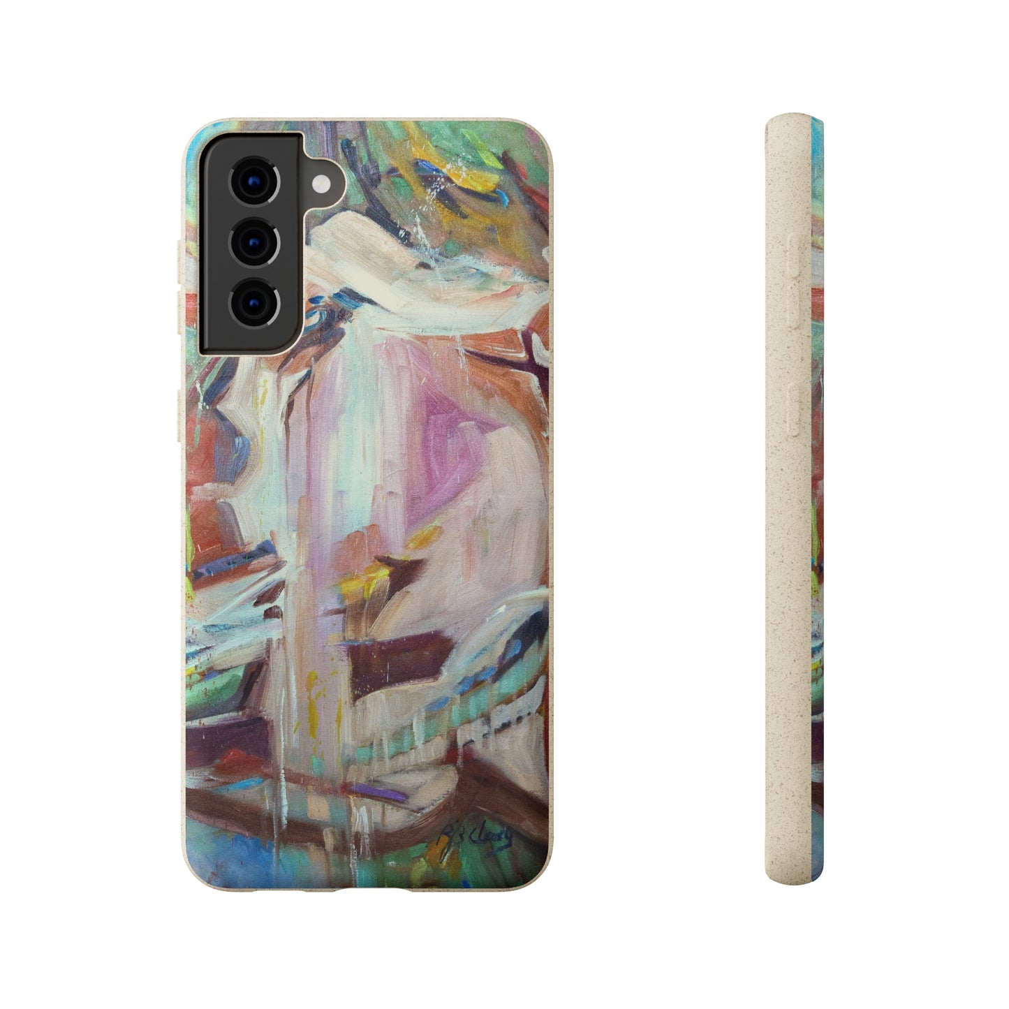 Biodegradable Phone Case with 'All Seasons' Abstract Original Artwork by Barbara Cleary