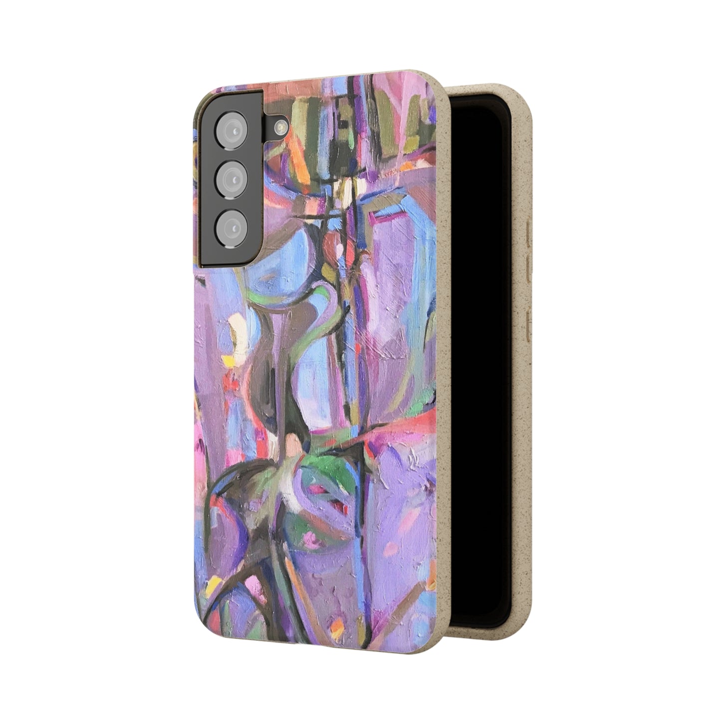 Biodegradable Phone Case with 'Passages' Abstract Original Artwork by Barbara Cleary