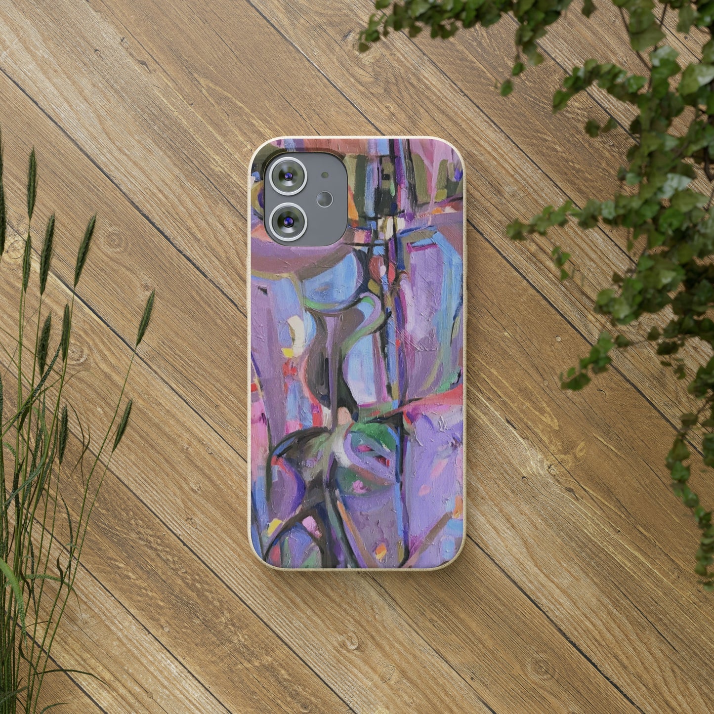 Biodegradable Phone Case with 'Passages' Abstract Original Artwork by Barbara Cleary