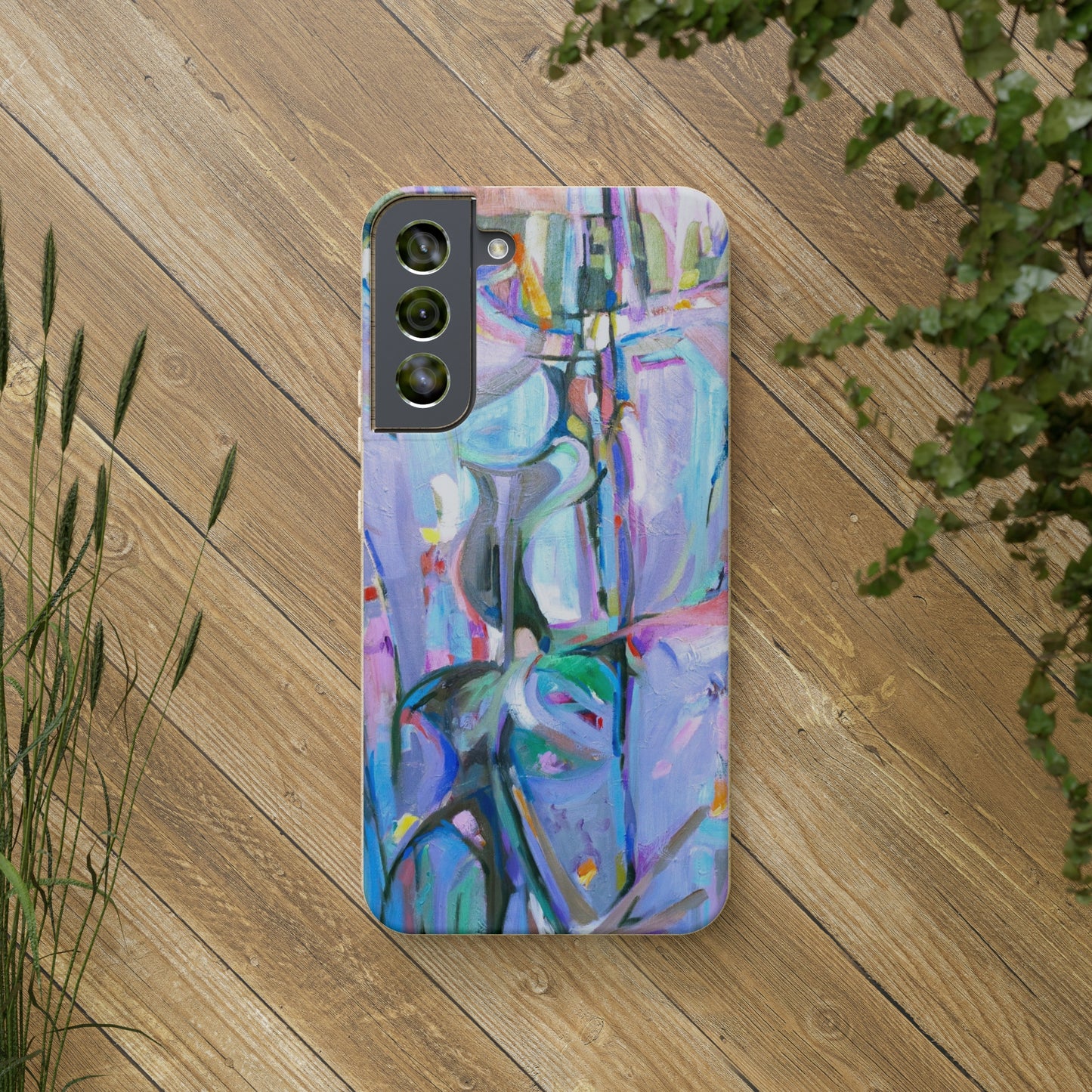 Biodegradable Phone Case with 'Passages' Abstract Original Artwork by Barbara Cleary