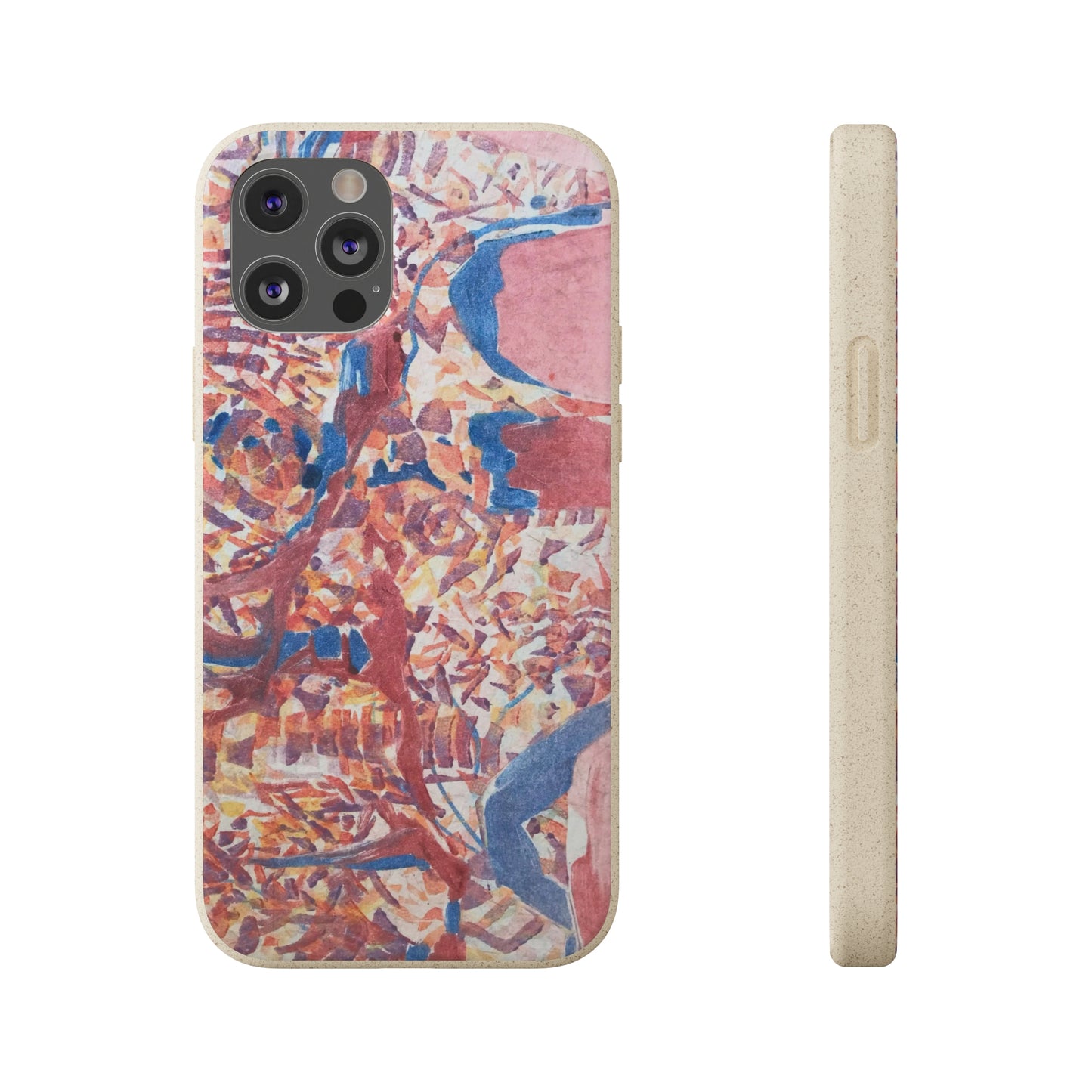 Biodegradable Phone Case with 'Abstract Fusion' Abstract Original Artwork by Barbara Cleary