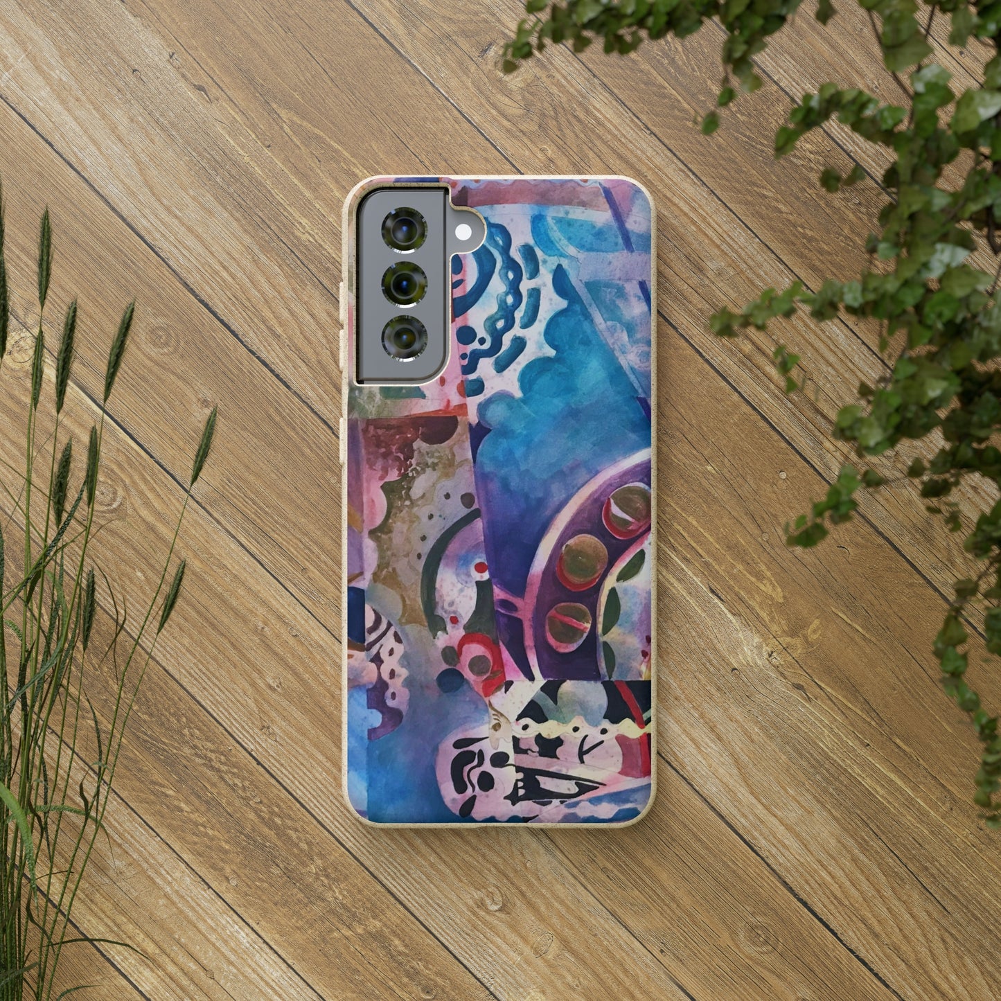 Biodegradable Phone Case with 'Kaleidoscope' Abstract Original Artwork by Barbara Cleary