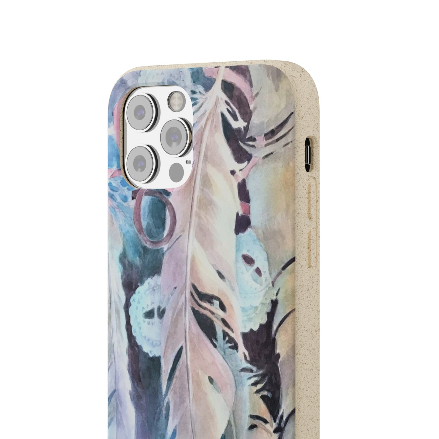 Biodegradable Phone Case with 'Conchos' Watercolor Original Artwork by Barbara Cleary