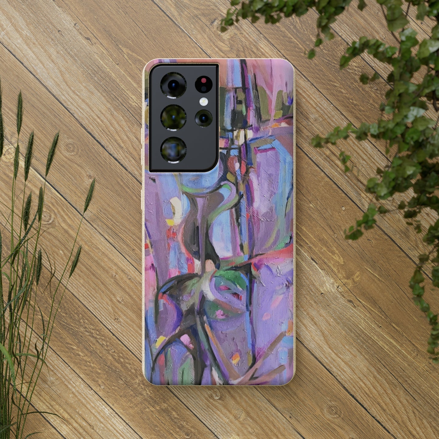 Biodegradable Phone Case with 'Passages' Abstract Original Artwork by Barbara Cleary