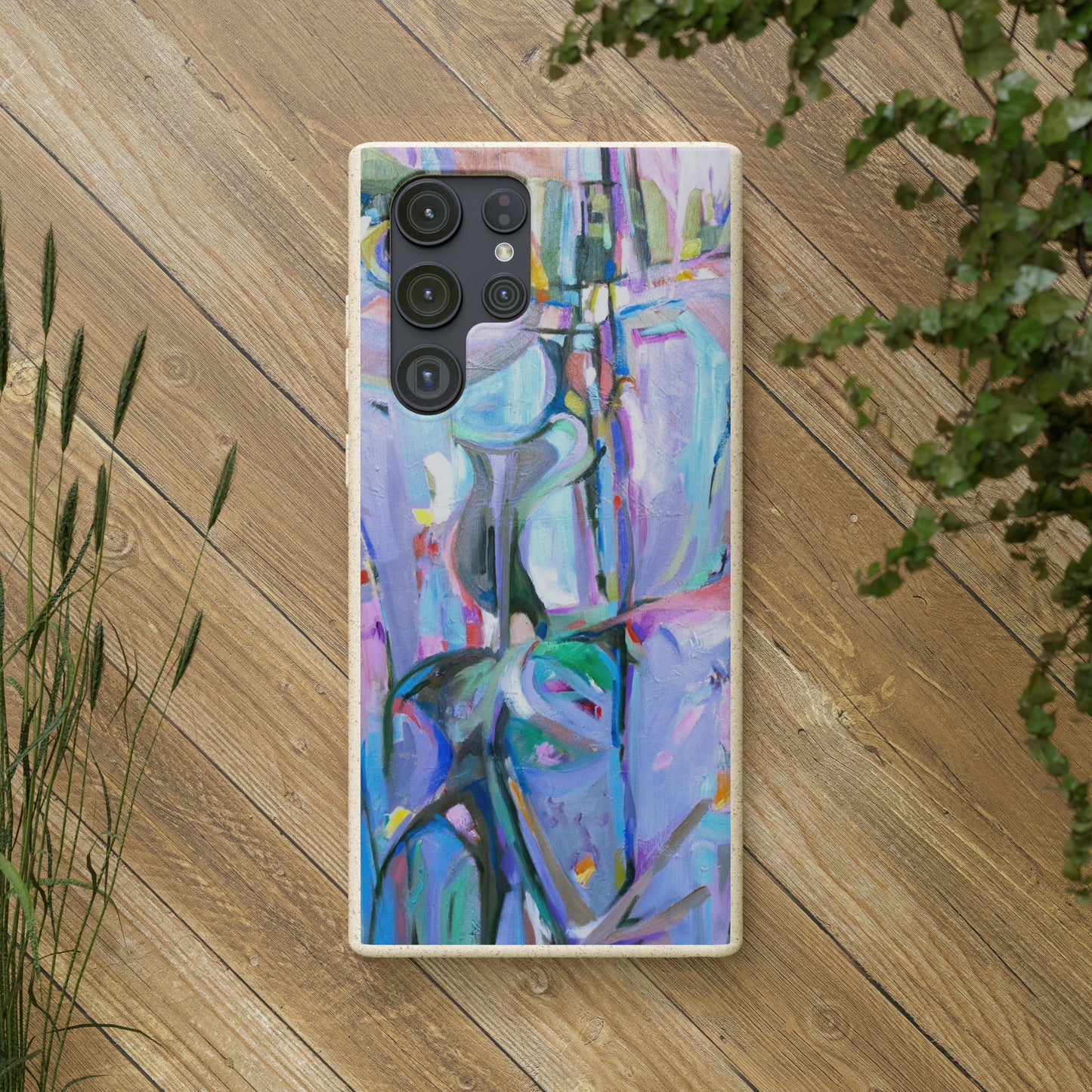 Biodegradable Phone Case with 'Passages' Abstract Original Artwork by Barbara Cleary