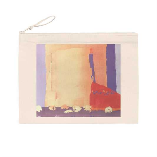 Eco-Friendly Pouch with 'Spirit of the Southwest' Abstract I Original Artwork by American Artist Barbara Cleary