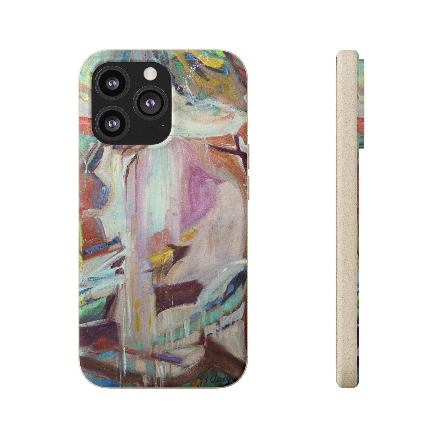 Biodegradable Phone Case with 'All Seasons' Abstract Original Artwork by Barbara Cleary