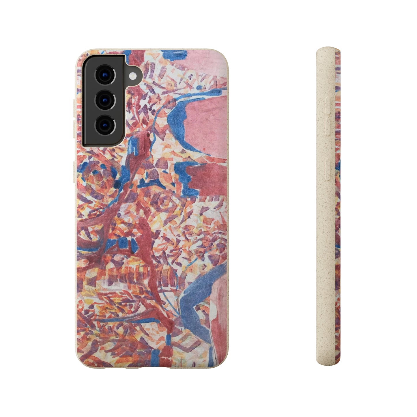 Biodegradable Phone Case with 'Abstract Fusion' Abstract Original Artwork by Barbara Cleary