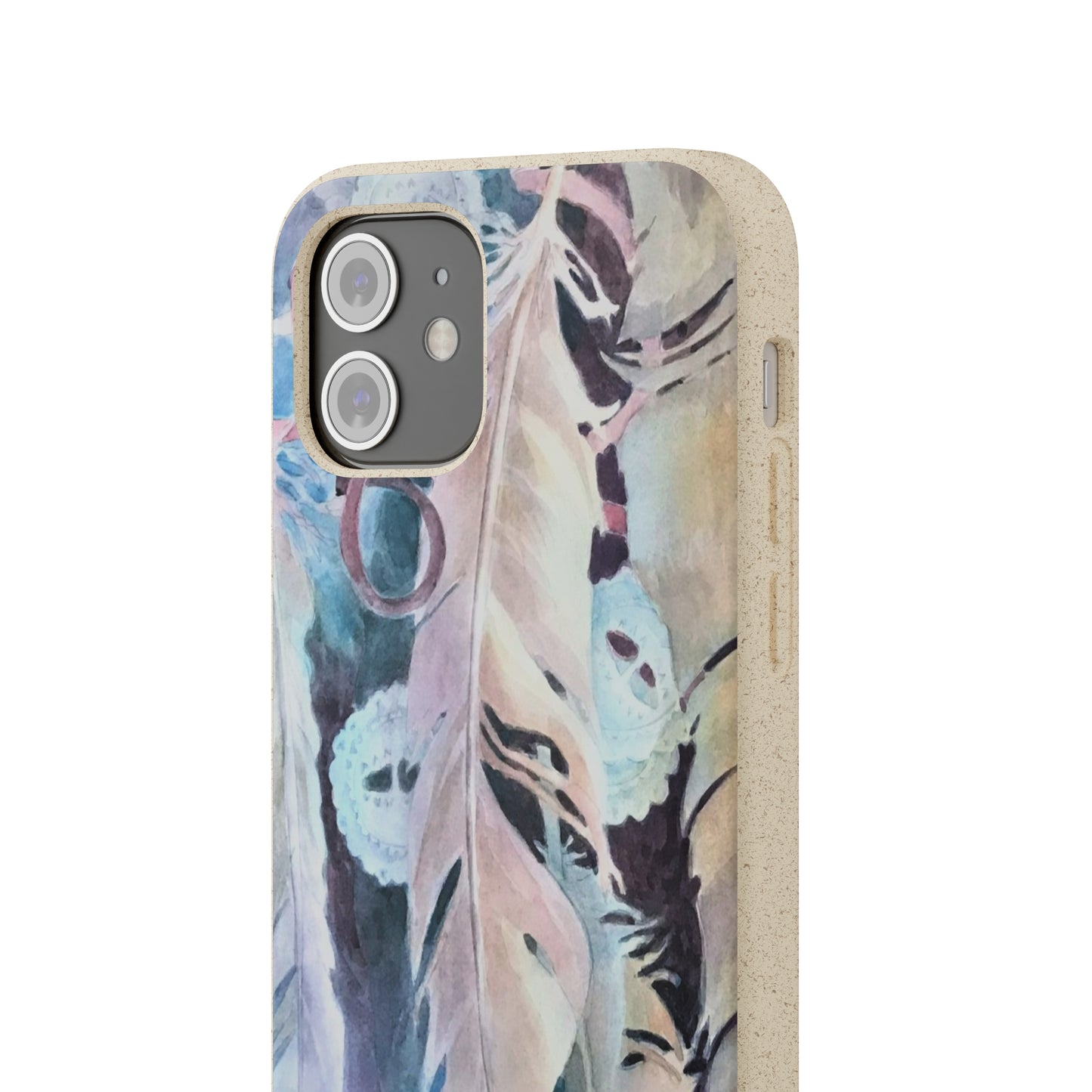 Biodegradable Phone Case with 'Conchos' Watercolor Original Artwork by Barbara Cleary