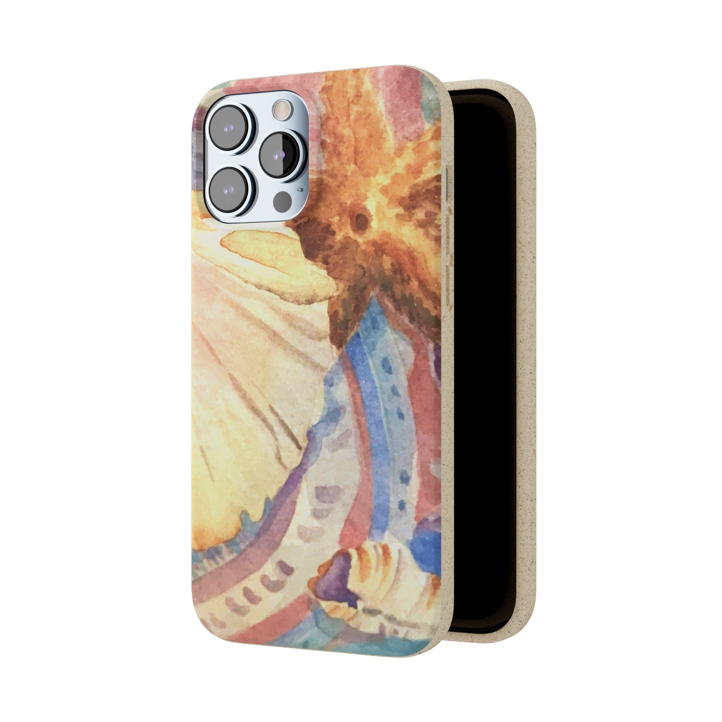 Biodegradable Phone Case with 'Treasures of the Tide' Watercolor Original Artwork by Barbara Cleary