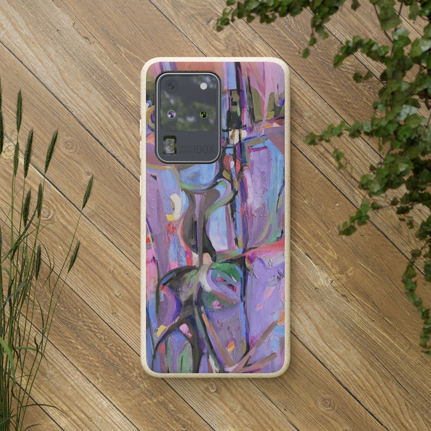 Biodegradable Phone Case with 'Passages' Abstract Original Artwork by Barbara Cleary