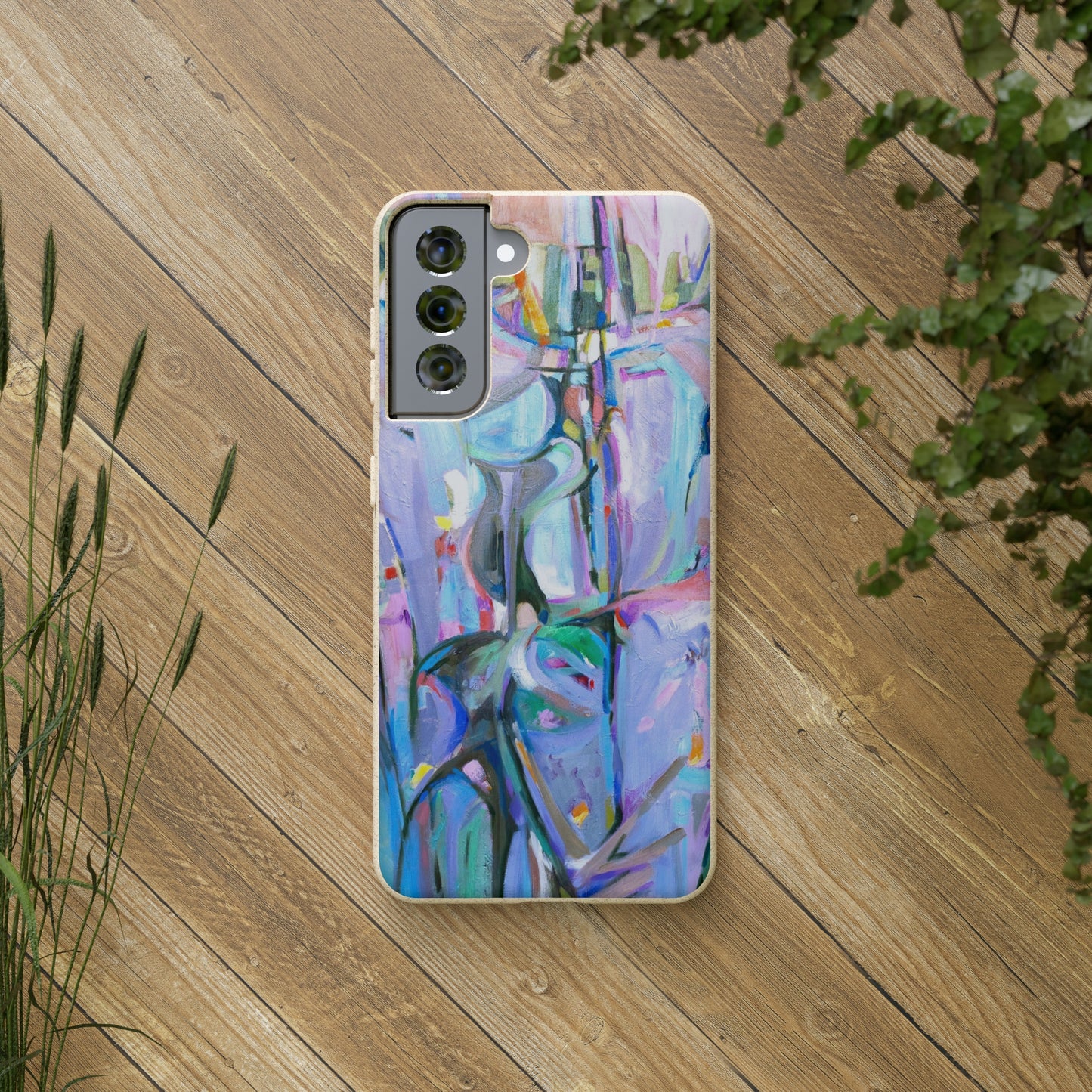 Biodegradable Phone Case with 'Passages' Abstract Original Artwork by Barbara Cleary