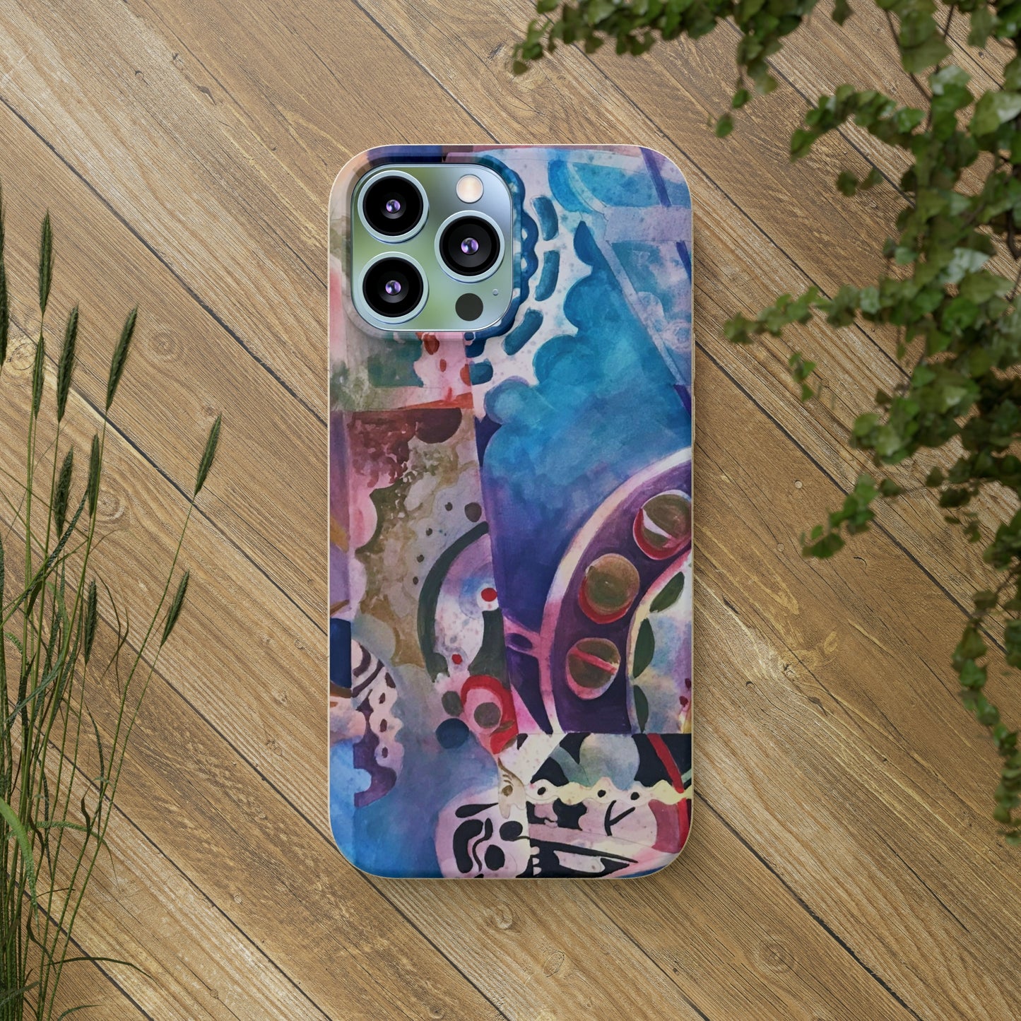 Biodegradable Phone Case with 'Kaleidoscope' Abstract Original Artwork by Barbara Cleary