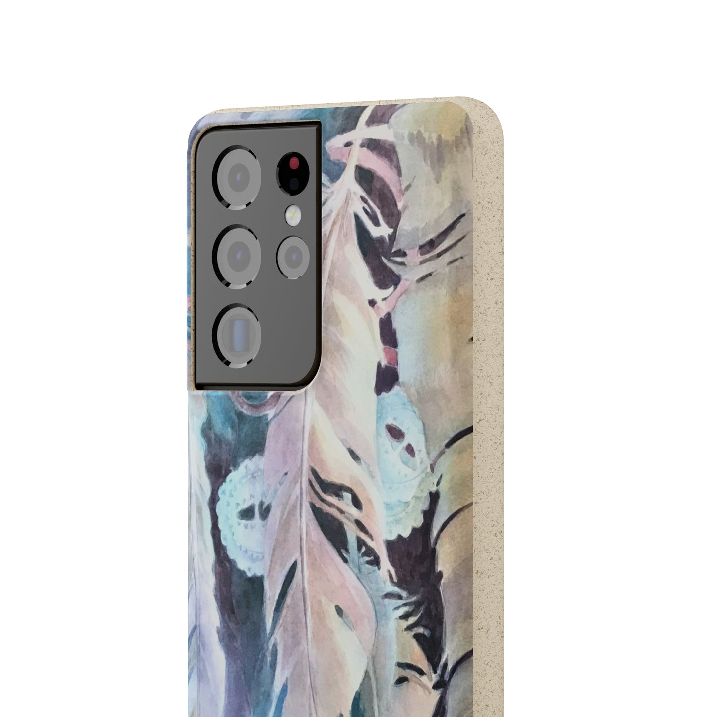 Biodegradable Phone Case with 'Conchos' Watercolor Original Artwork by Barbara Cleary