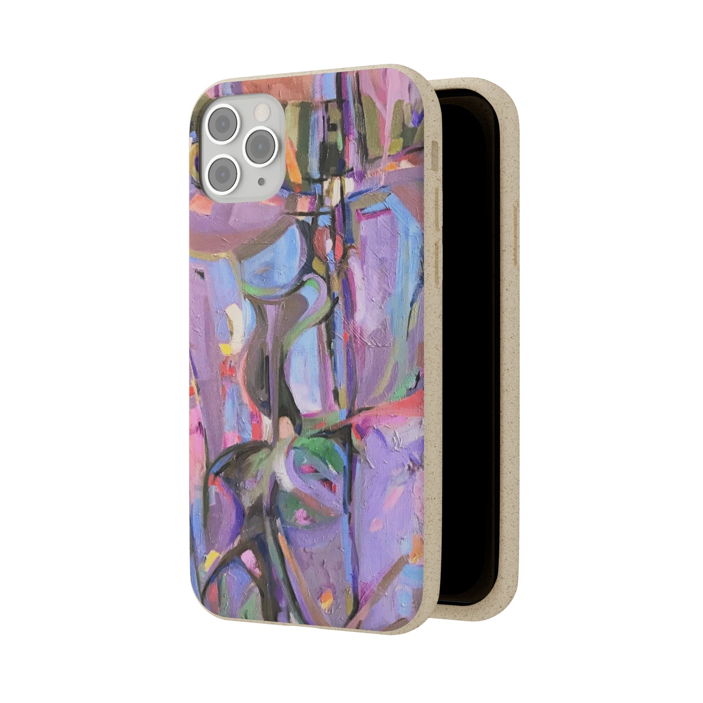 Biodegradable Phone Case with 'Passages' Abstract Original Artwork by Barbara Cleary