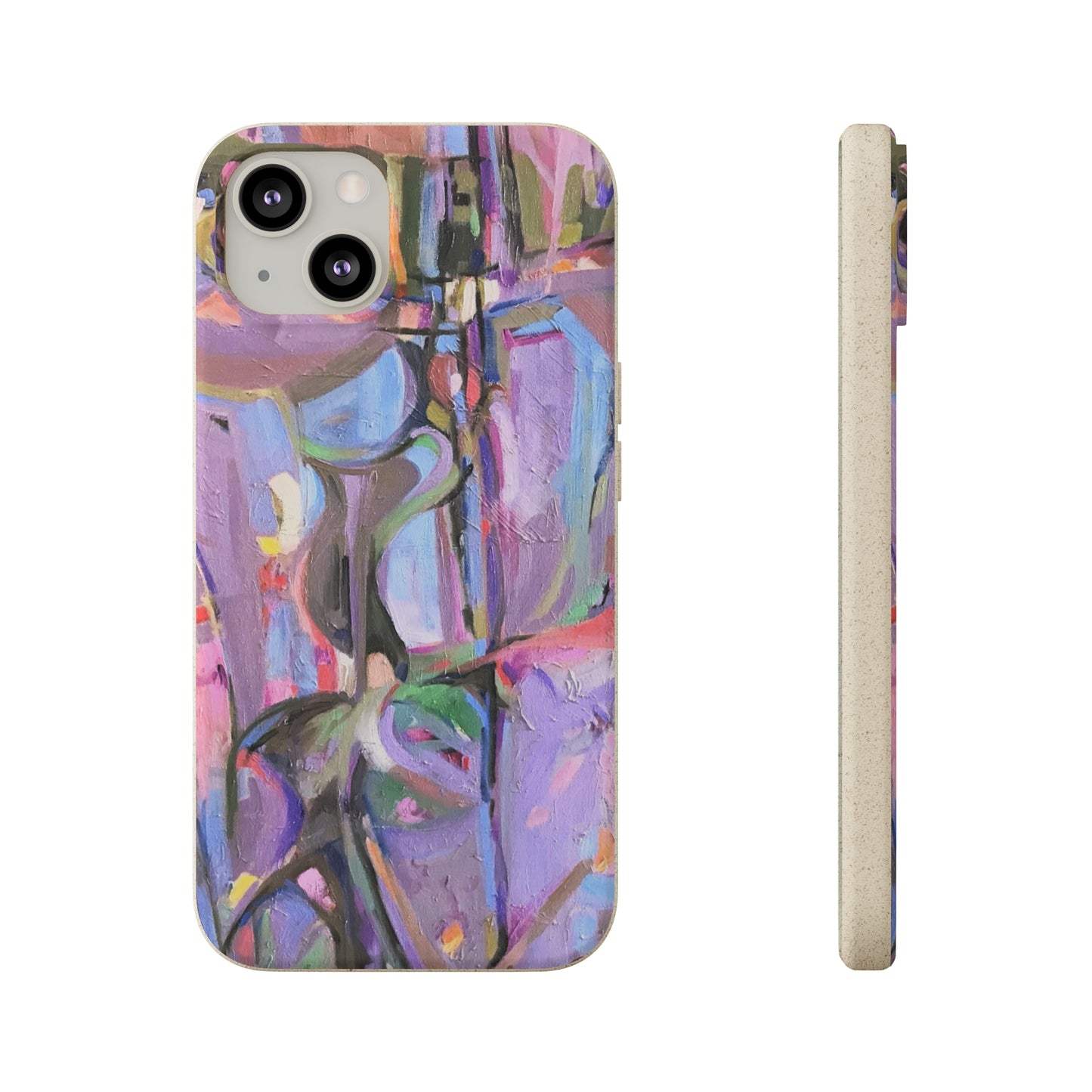 Biodegradable Phone Case with 'Passages' Abstract Original Artwork by Barbara Cleary