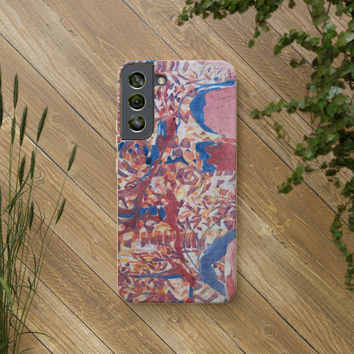 Biodegradable Phone Case with 'Abstract Fusion' Abstract Original Artwork by Barbara Cleary