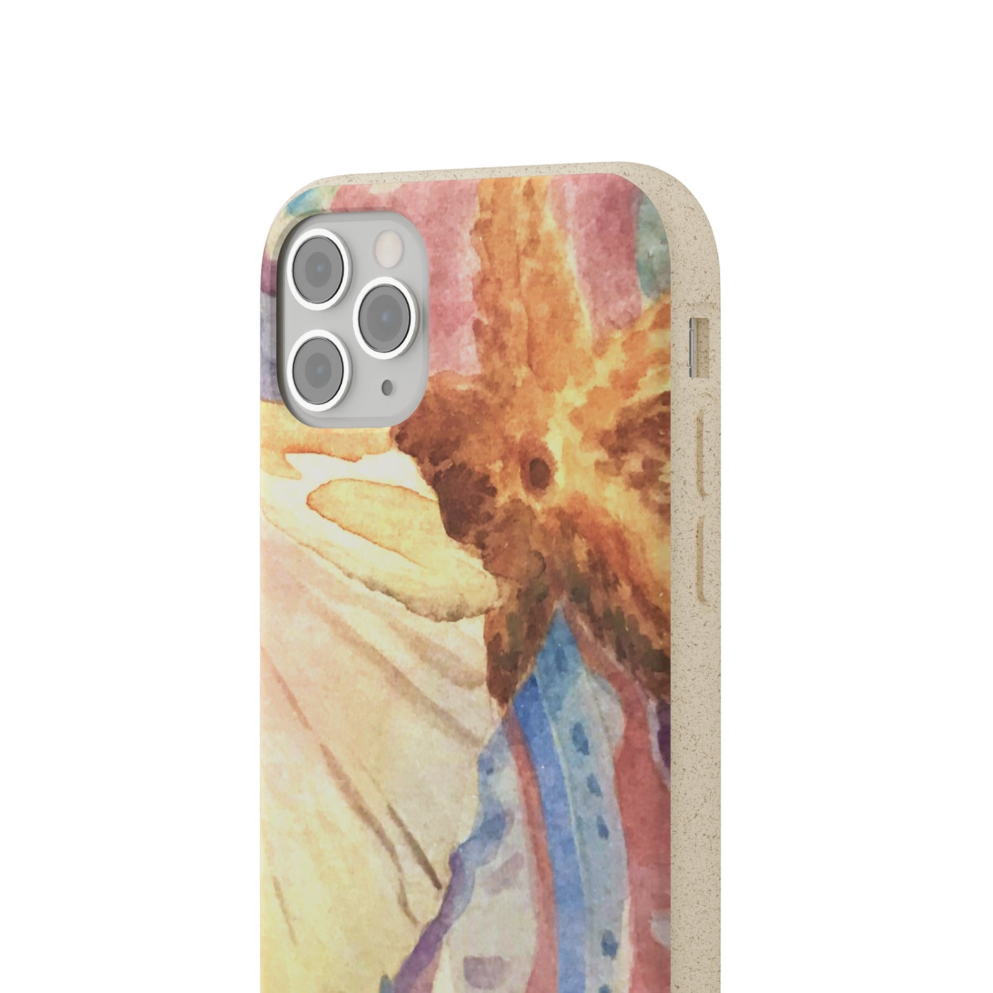 Biodegradable Phone Case with 'Treasures of the Tide' Watercolor Original Artwork by Barbara Cleary