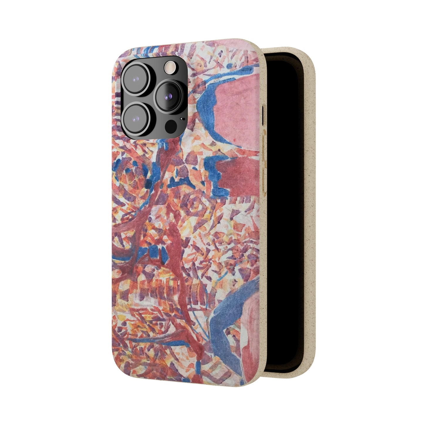 Biodegradable Phone Case with 'Abstract Fusion' Abstract Original Artwork by Barbara Cleary