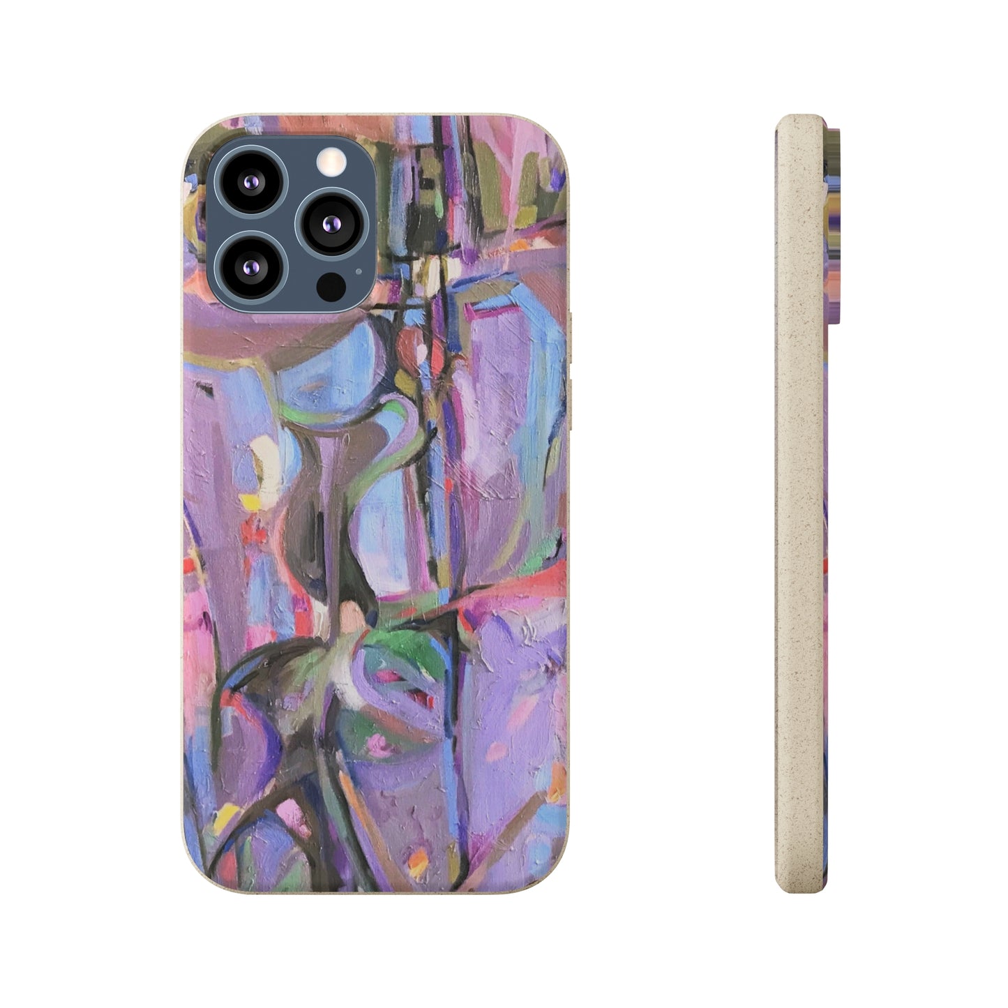 Biodegradable Phone Case with 'Passages' Abstract Original Artwork by Barbara Cleary