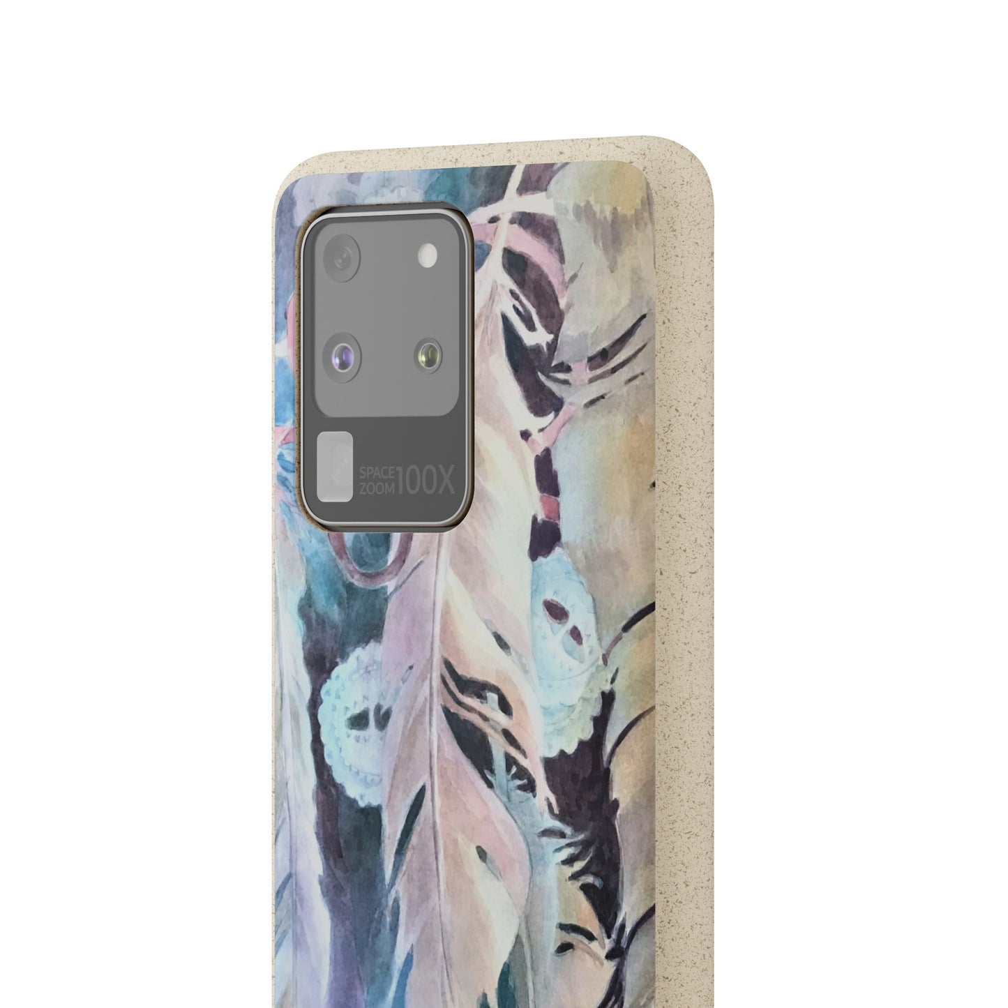 Biodegradable Phone Case with 'Conchos' Watercolor Original Artwork by Barbara Cleary