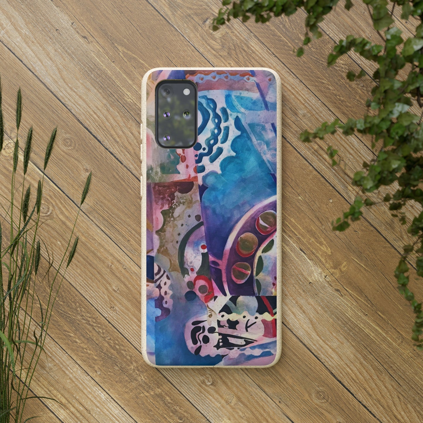 Biodegradable Phone Case with 'Kaleidoscope' Abstract Original Artwork by Barbara Cleary