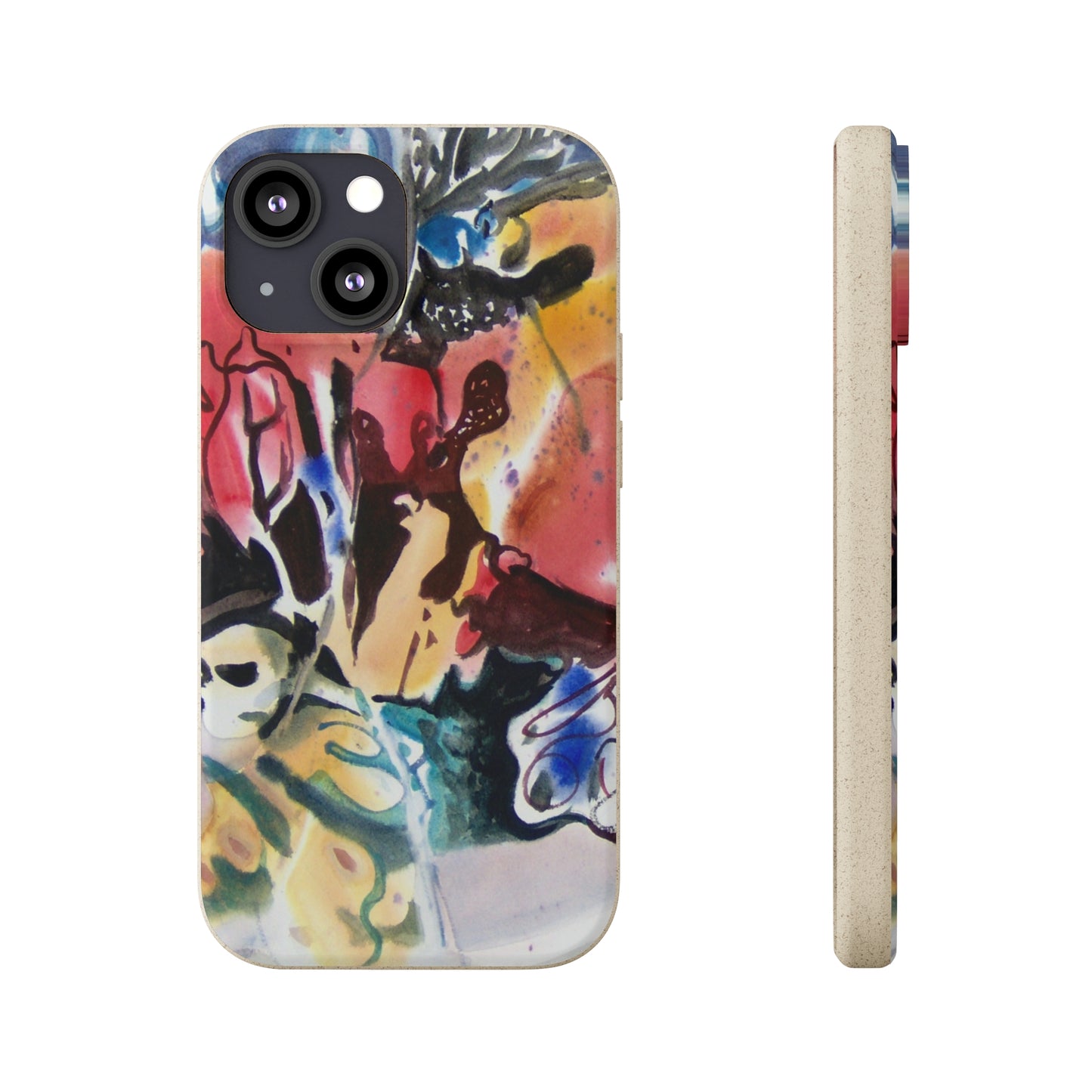 Biodegradable Phone Case with 'Floral Fantasy' Abstract Original Artwork by Barbara Cleary