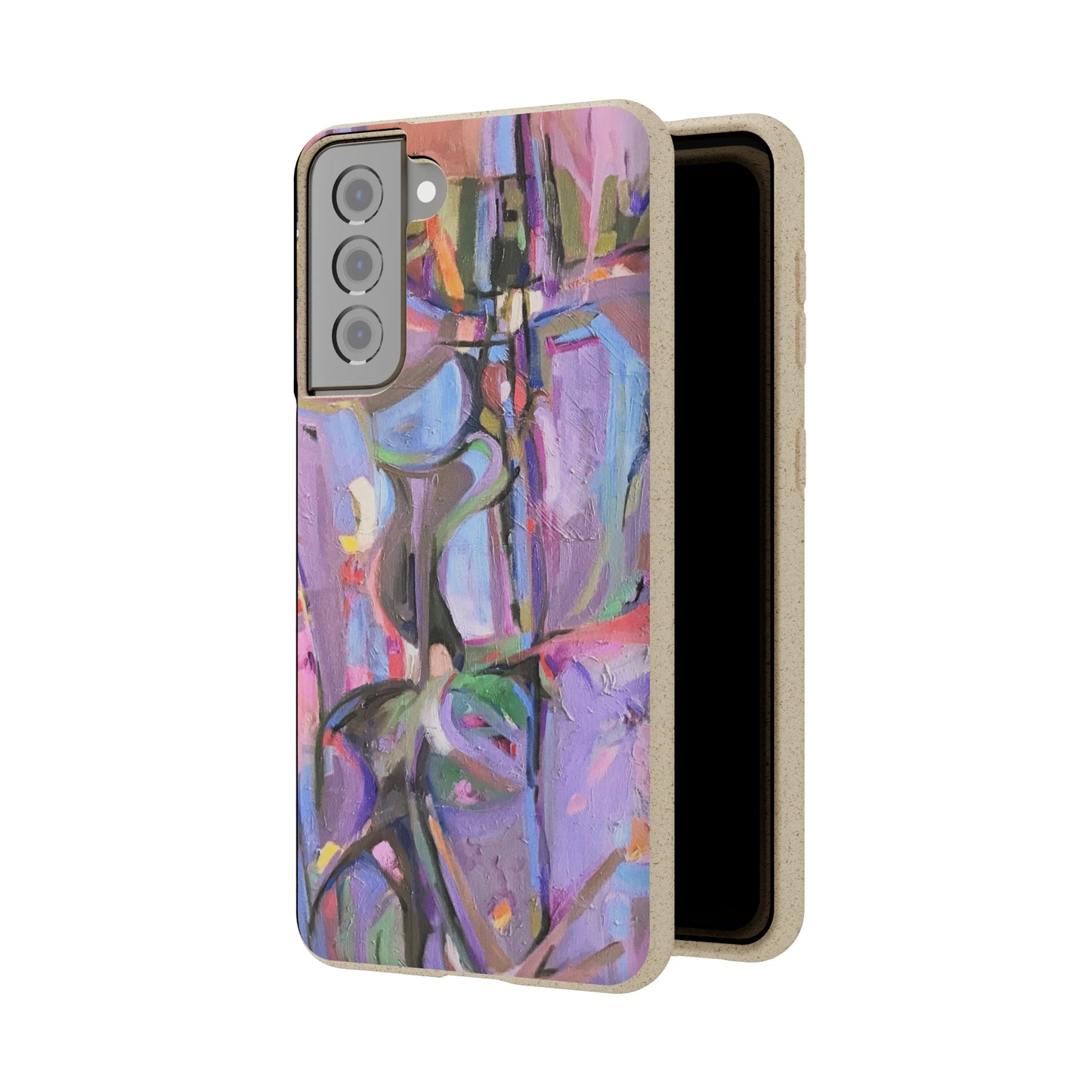 Biodegradable Phone Case with 'Passages' Abstract Original Artwork by Barbara Cleary