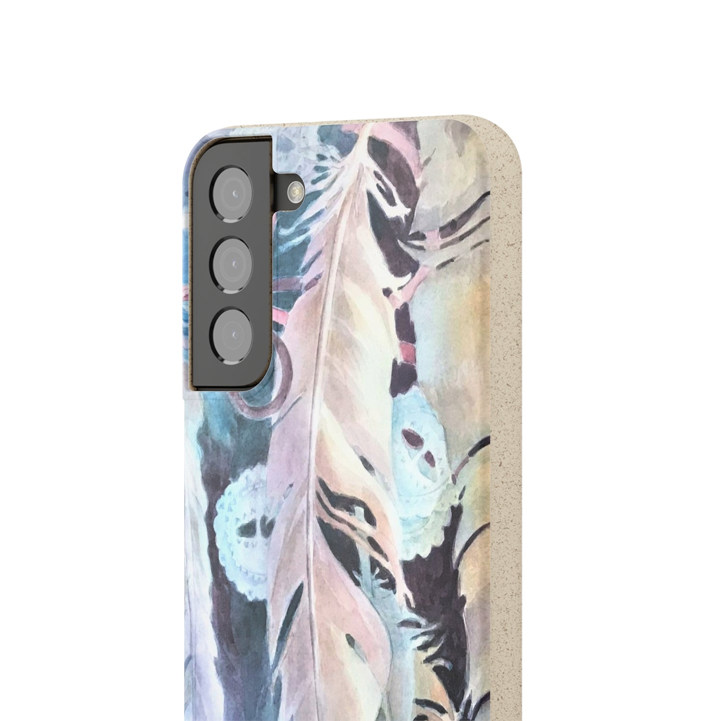 Biodegradable Phone Case with 'Conchos' Watercolor Original Artwork by Barbara Cleary