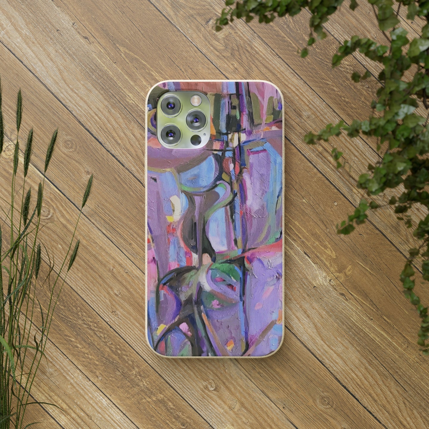 Biodegradable Phone Case with 'Passages' Abstract Original Artwork by Barbara Cleary