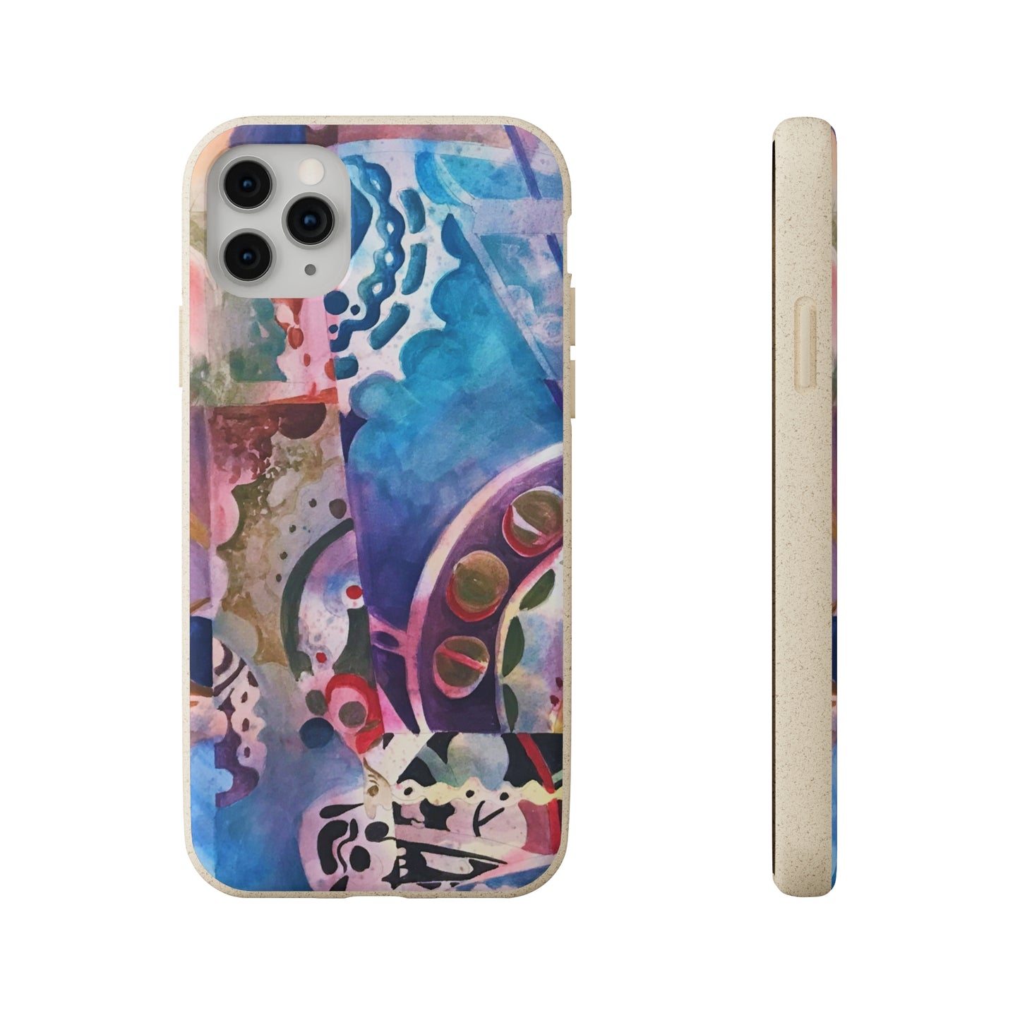 Biodegradable Phone Case with 'Kaleidoscope' Abstract Original Artwork by Barbara Cleary