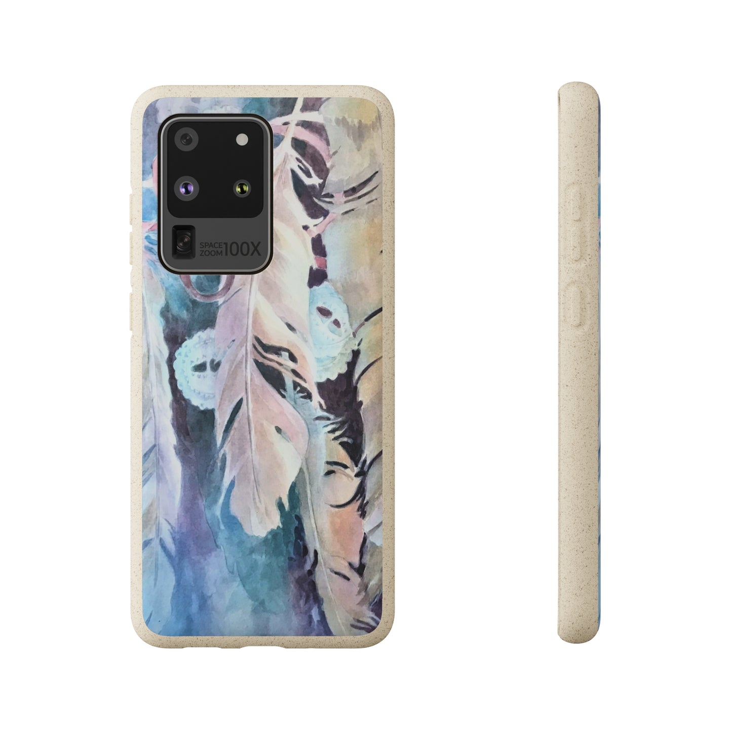 Biodegradable Phone Case with 'Conchos' Watercolor Original Artwork by Barbara Cleary